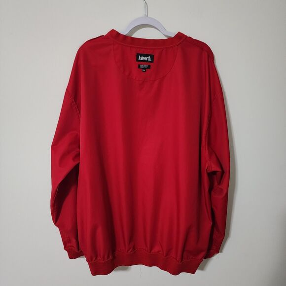 Ashworth Mens V-Neck Windbreaker Red 2006 US Open Widget Foot Golf Club Size XXL - Picture 6 of 10